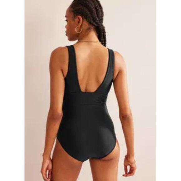 Deep V-Neck Black One-Piece Swimsuit By & Other Stories Size US 8 - Picture 2 of 10